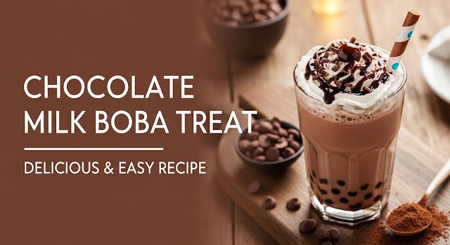 Decadent Chocolate Milk Boba Treat